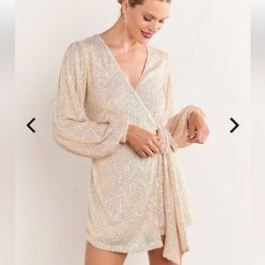NWT Sequin Romper - New York & Company - Size XL - Gold Dust Color